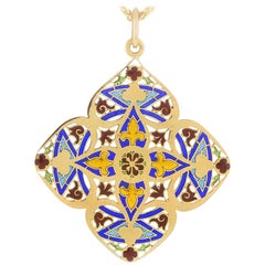 Vintage Chaumet 18 Karat Yellow Gold Enhancer Pendant Necklace
