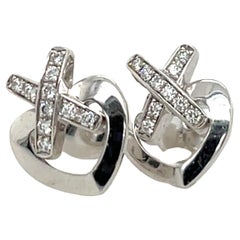 Orecchini con diamanti in oro bianco Chaumet 18 ct.