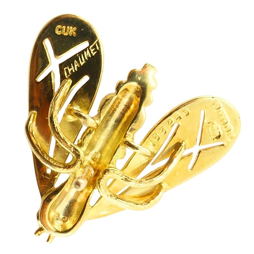 Chaumet 18k Gold Diamond Bee Earrings For Sale 7