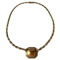 Chaumet 18k gold diamond necklace