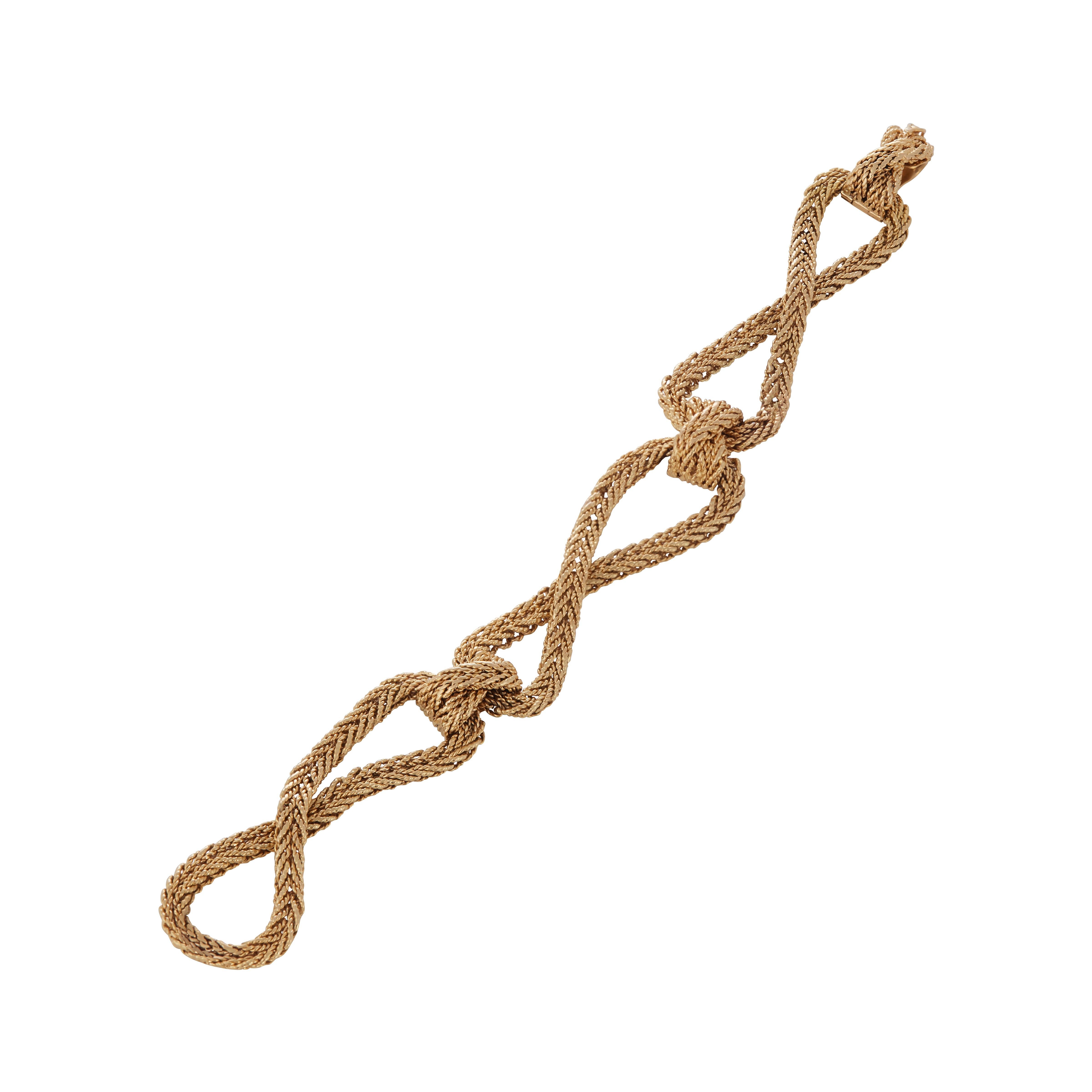 Chaumet 18K Gold Link Bracelet, c. 1970 Excellent état - En vente à New York, NY