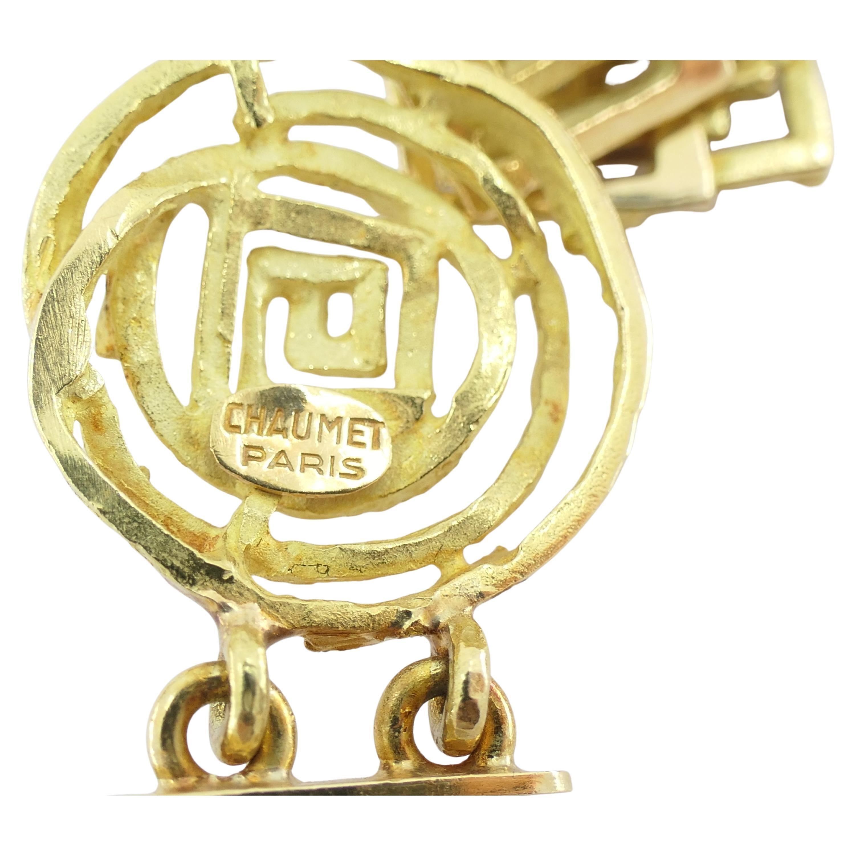 Bracciale vintage a maglie in oro 18k Chaumet In condizioni ottime in vendita a Beverly Hills, CA