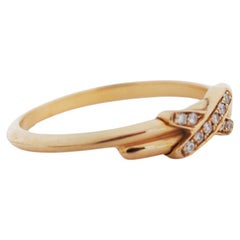 Chaumet 18K Rose Gold Diamonds Jeux De Liens Ring