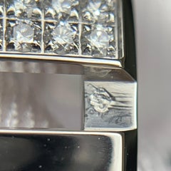 Chaumet 18K White Gold Diamonds Class One Ring Size 57