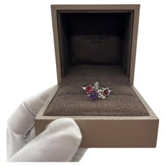Chaumet 18K White Gold Multi-Gemstone Diamond Ring