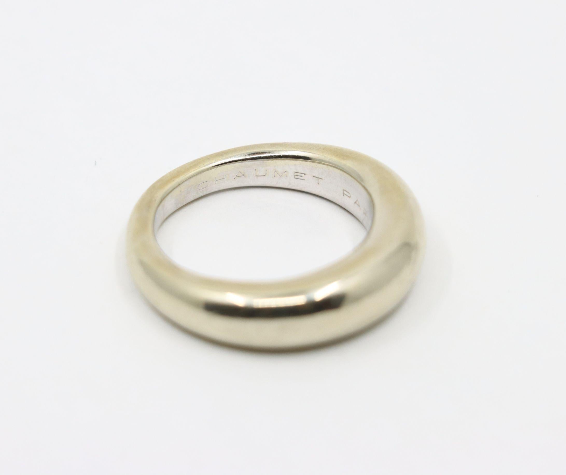 Chaumet 18K White Gold Ring For Sale 7