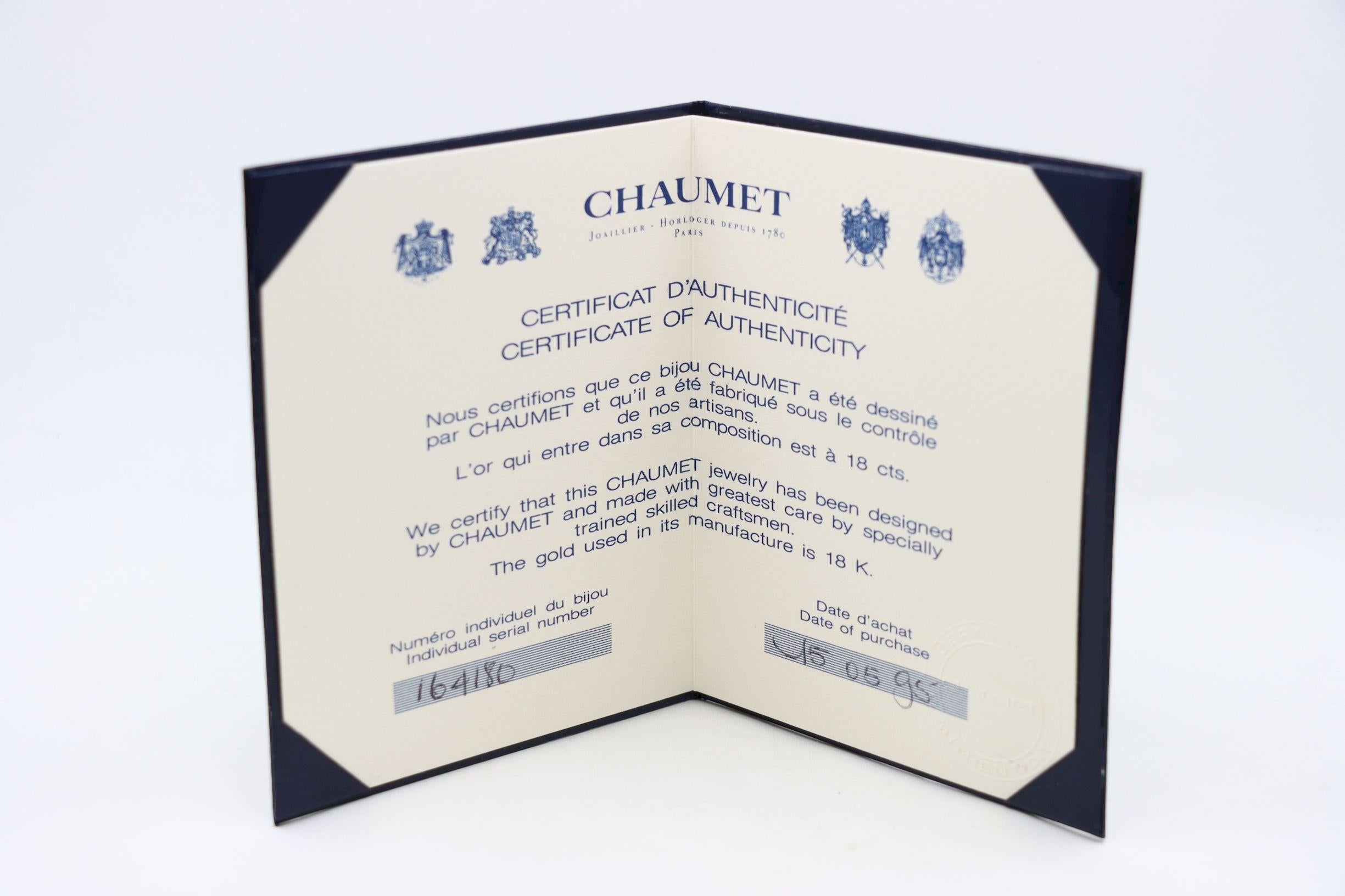 Chaumet 18K White Gold Ring For Sale 10