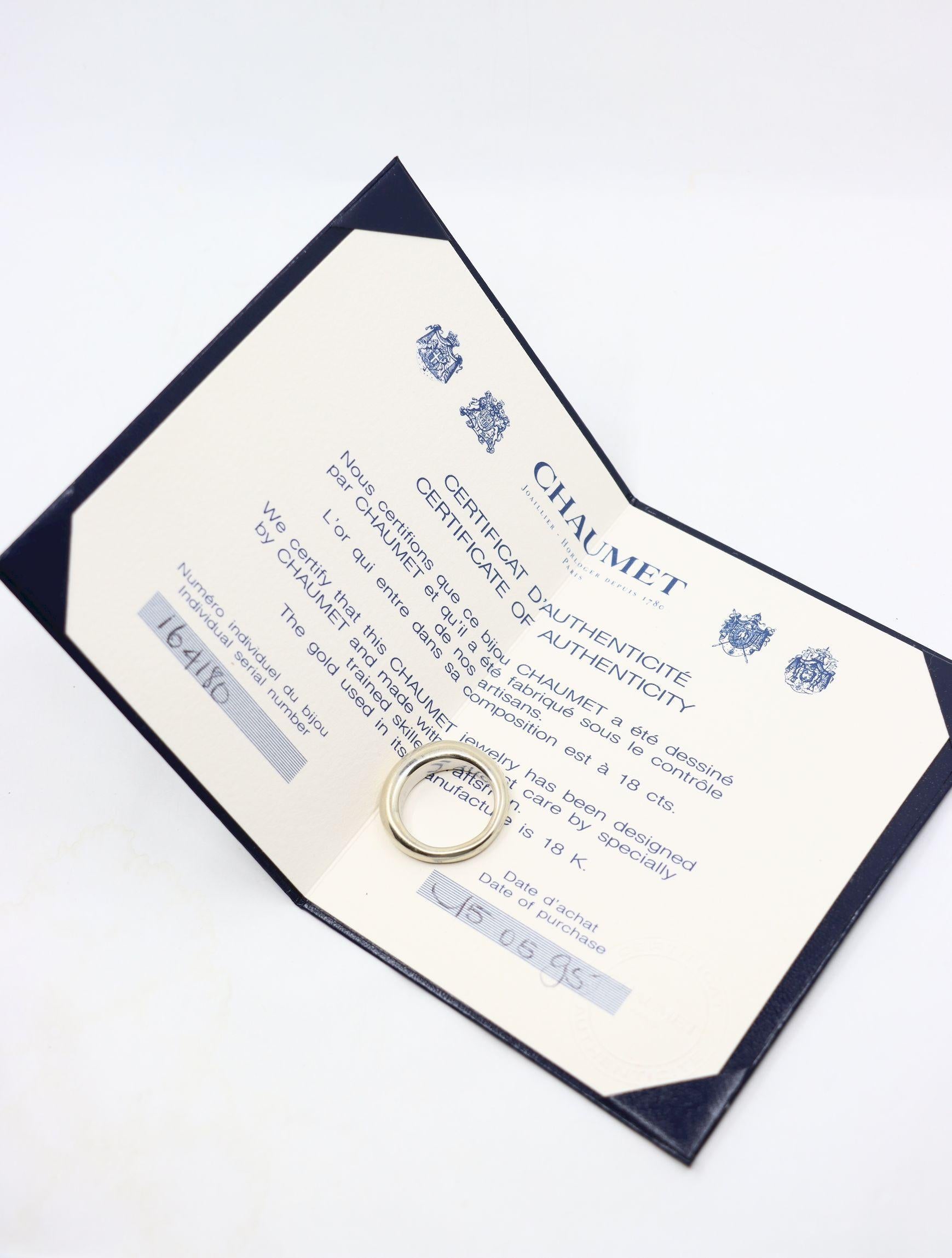 Chaumet 18K White Gold Ring For Sale 1