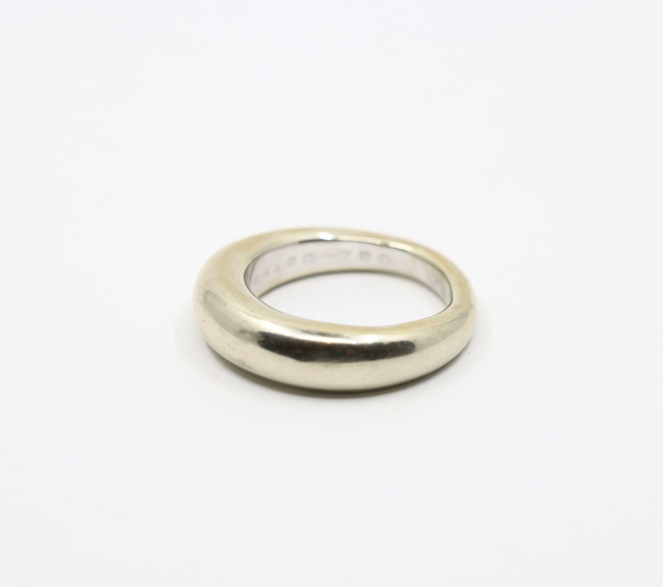Chaumet 18K White Gold Ring For Sale 2