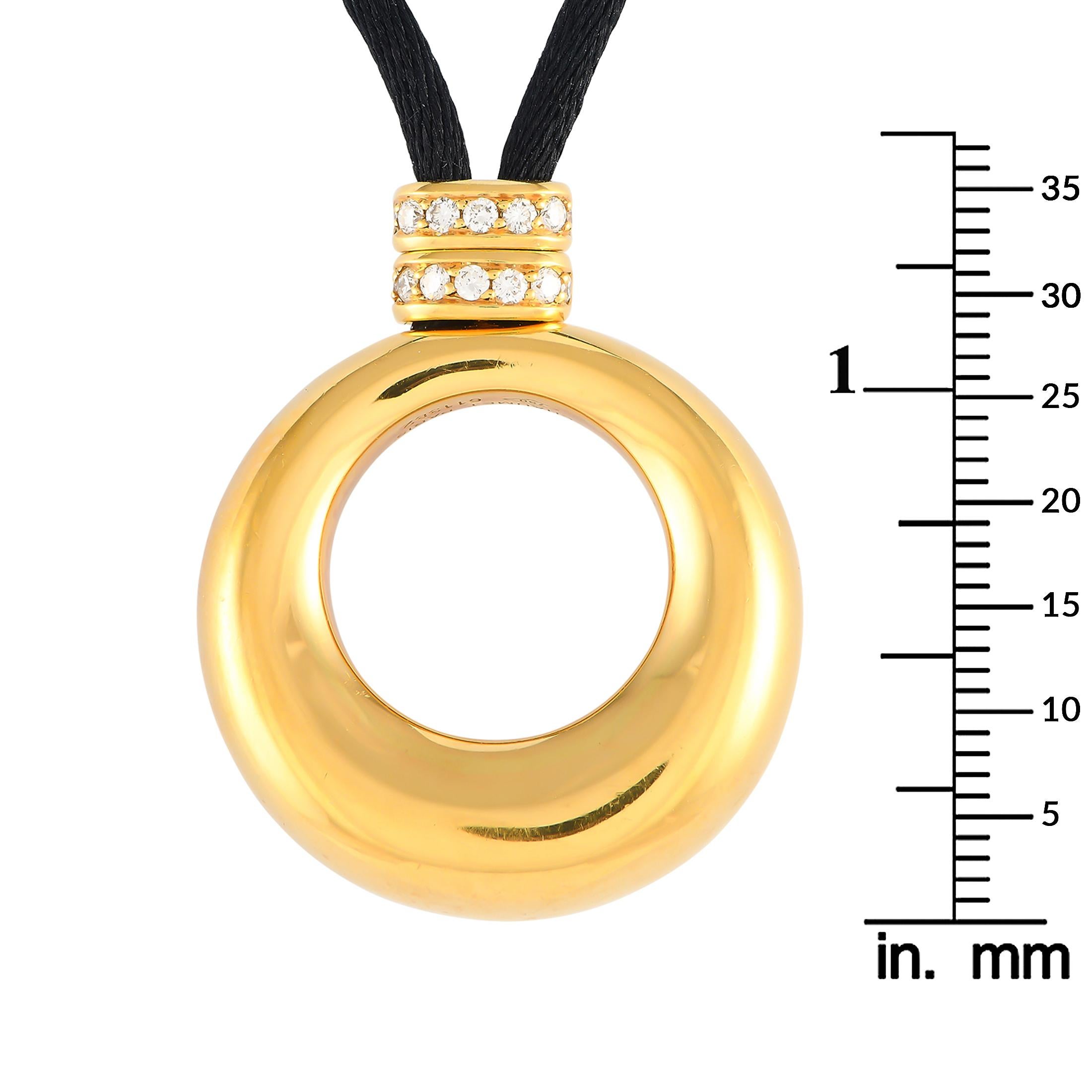 Chaumet 18 Karat Gelbgold Diamant-Kordel-Halskette CH02-012524 Damen im Angebot