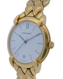 Chaumet 18K Yellow Gold Horned Lugs Watch