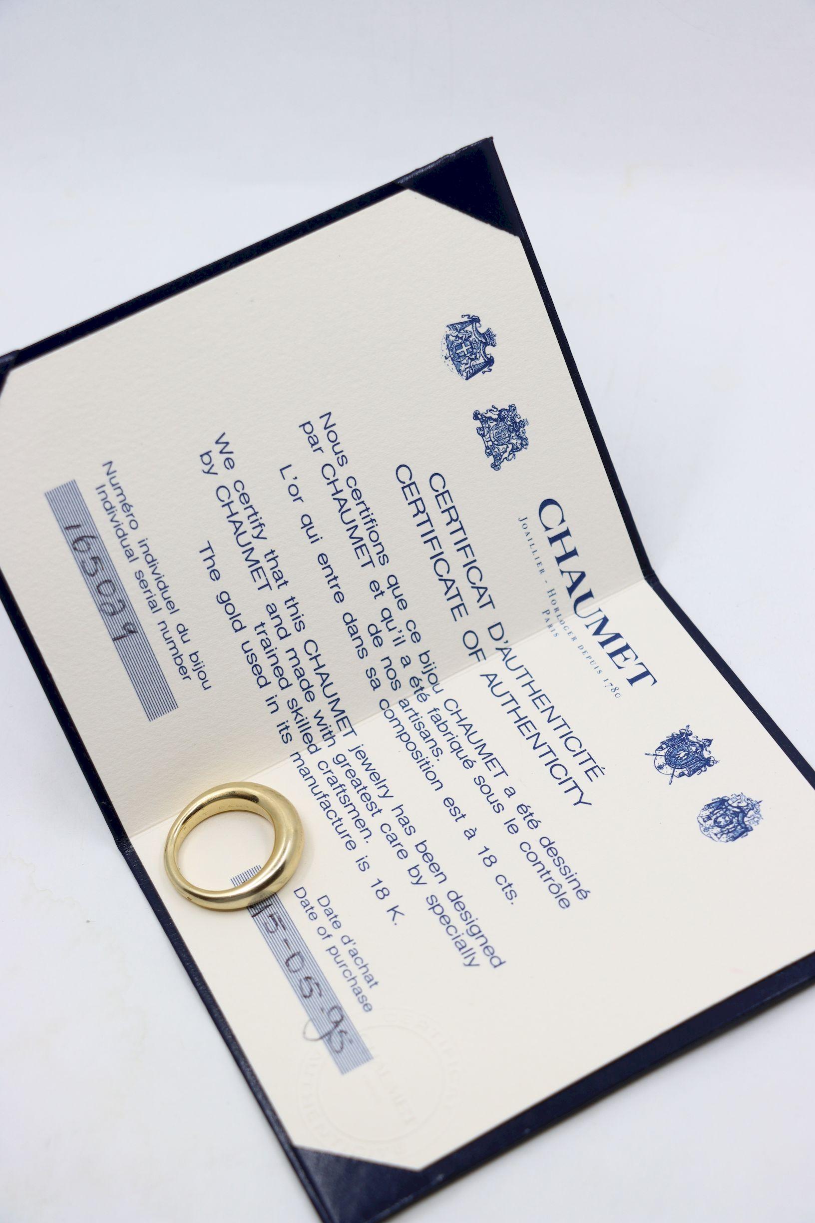 Chaumet 18 Karat Gelbgold Ring Damen im Angebot