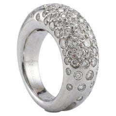 Anello a cupola con diamante da 2 carati di Chaumet in oro bianco 18k