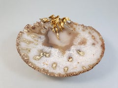 Chaumet, Agate and Sterling Silver Gilt vide-poche