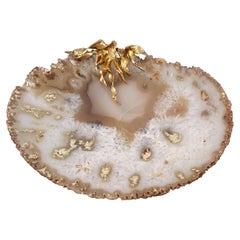 Chaumet, Agate and Sterling Silver Gilt vide-poche