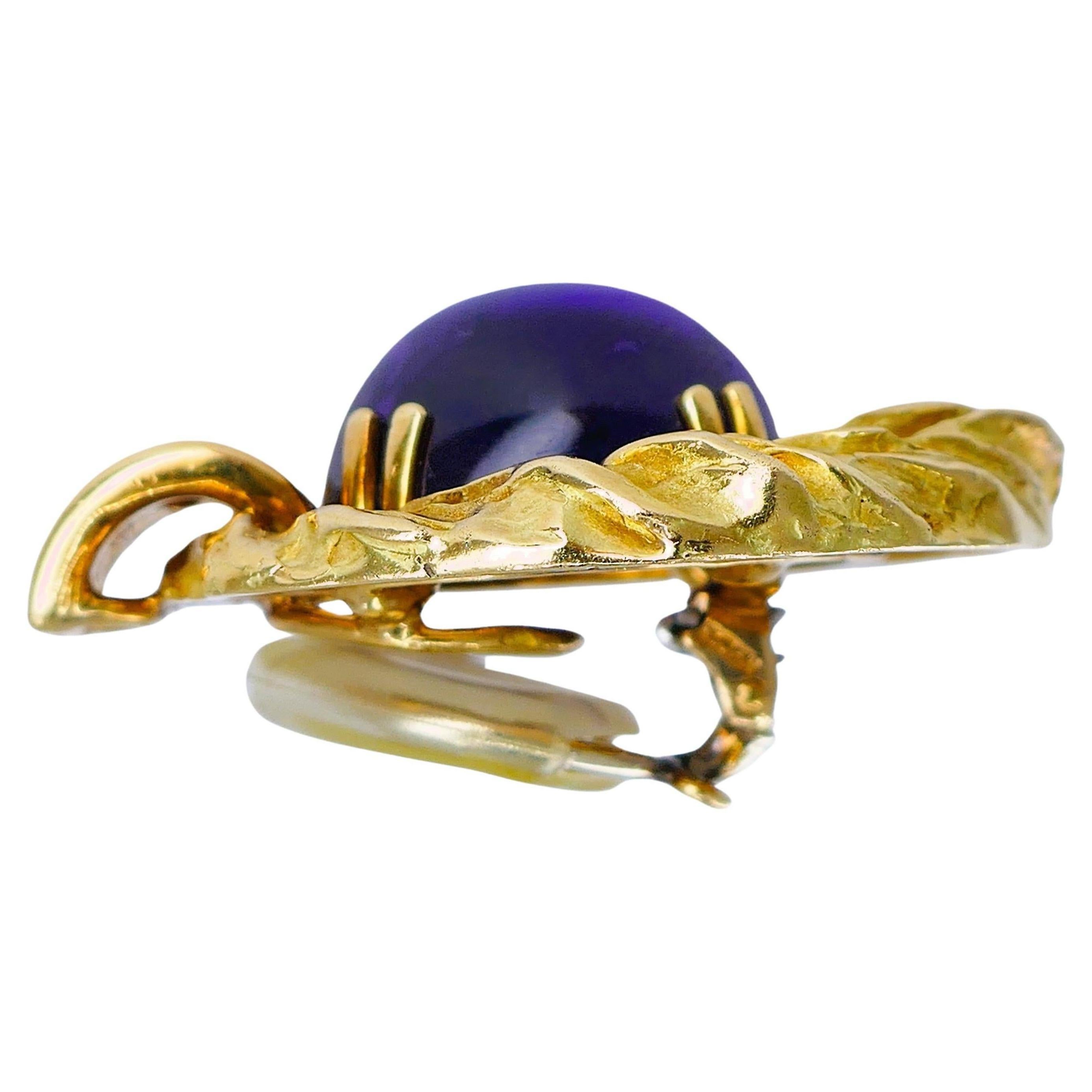 Chaumet Amethyst Diamant 18k Gold Vintage Set Estate Jewelry im Angebot 1