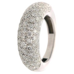 CHAUMET Anneau Paris 18kt Weißgold Dome Ring mit Diamanten