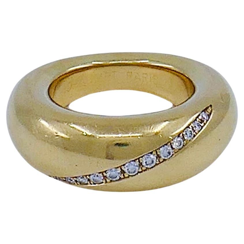 Chaumet Anneau Ring Diamond Gold Band For Sale