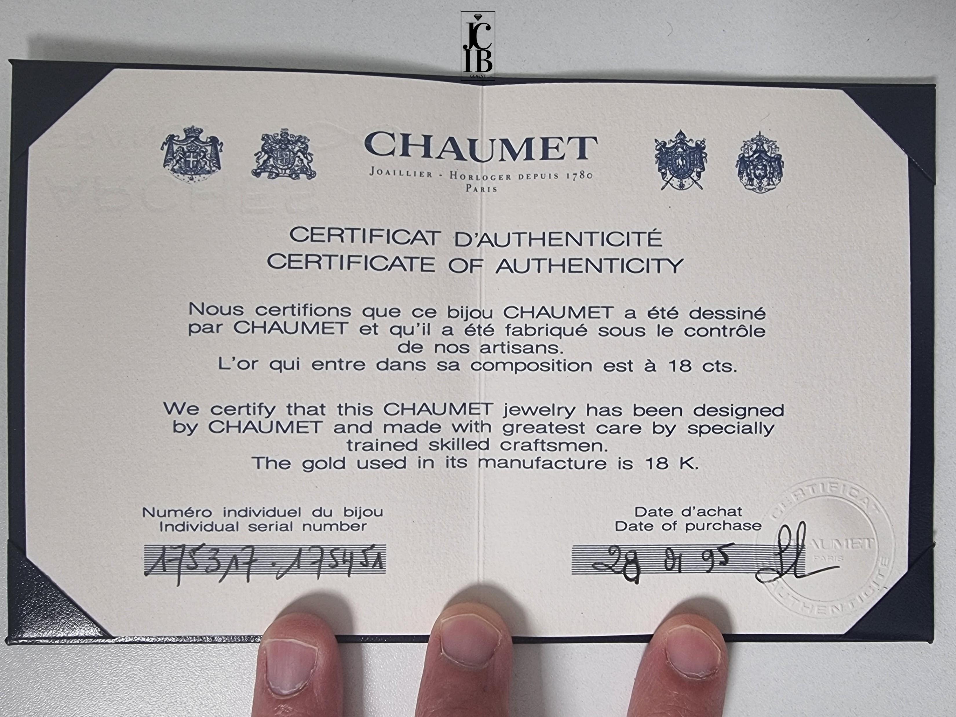 CHAUMET ANNEAU yellow gold 1995 ring im Angebot 4