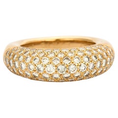 CHAUMET - Anneau ring in yellow gold and diamonds