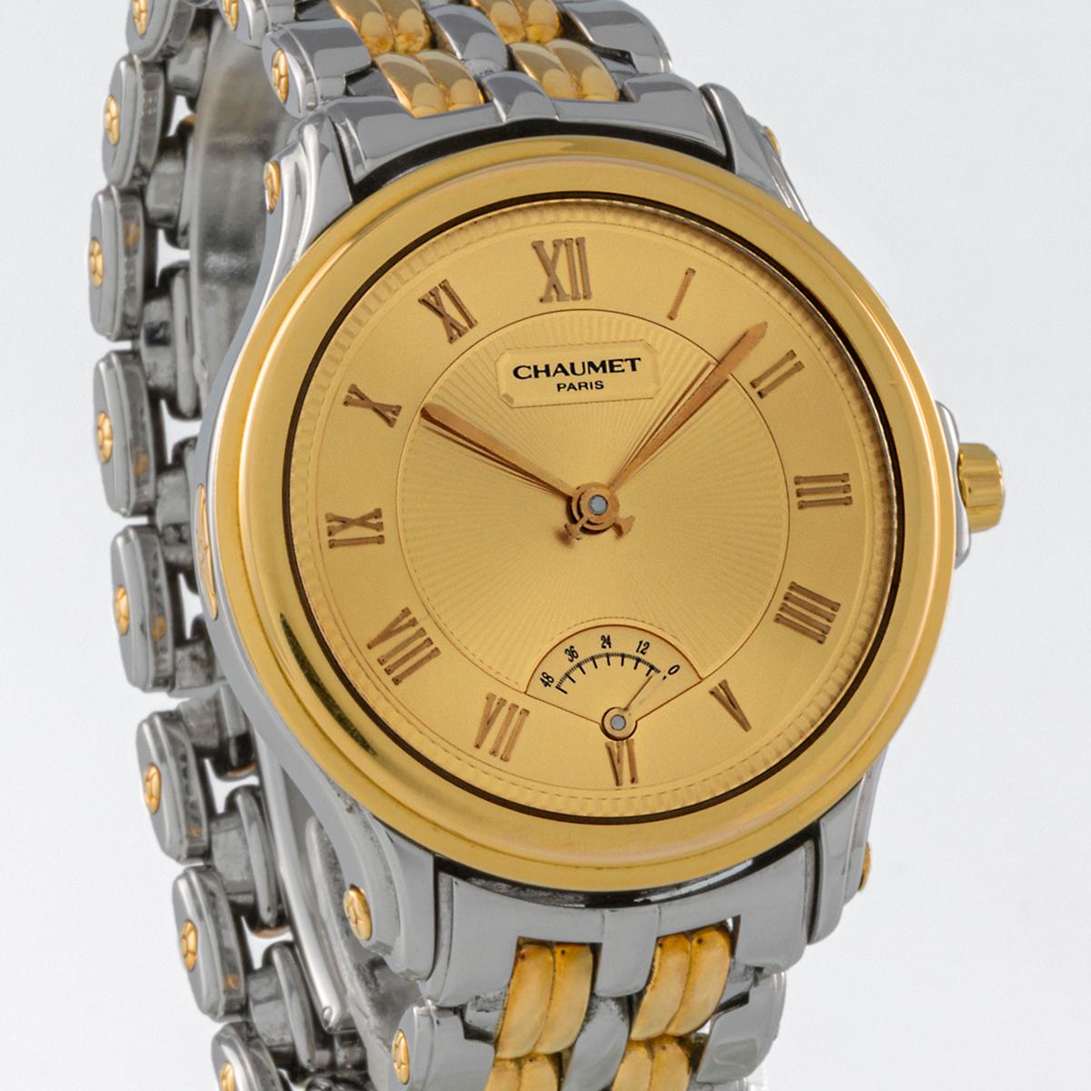 Chaumet Aquila steel and gold 35mm For Sale 6