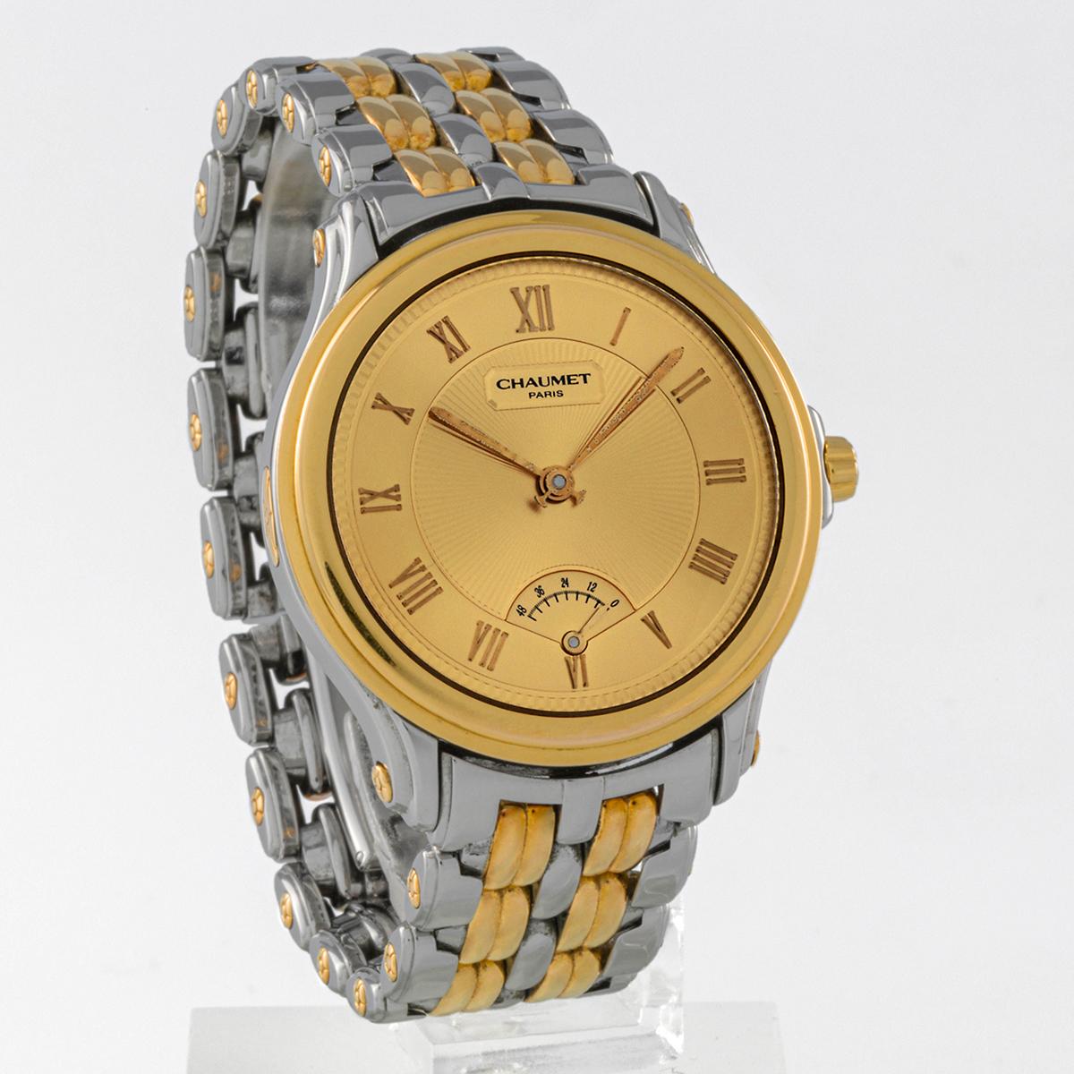 Chaumet Aquila steel and gold 35mm For Sale 7