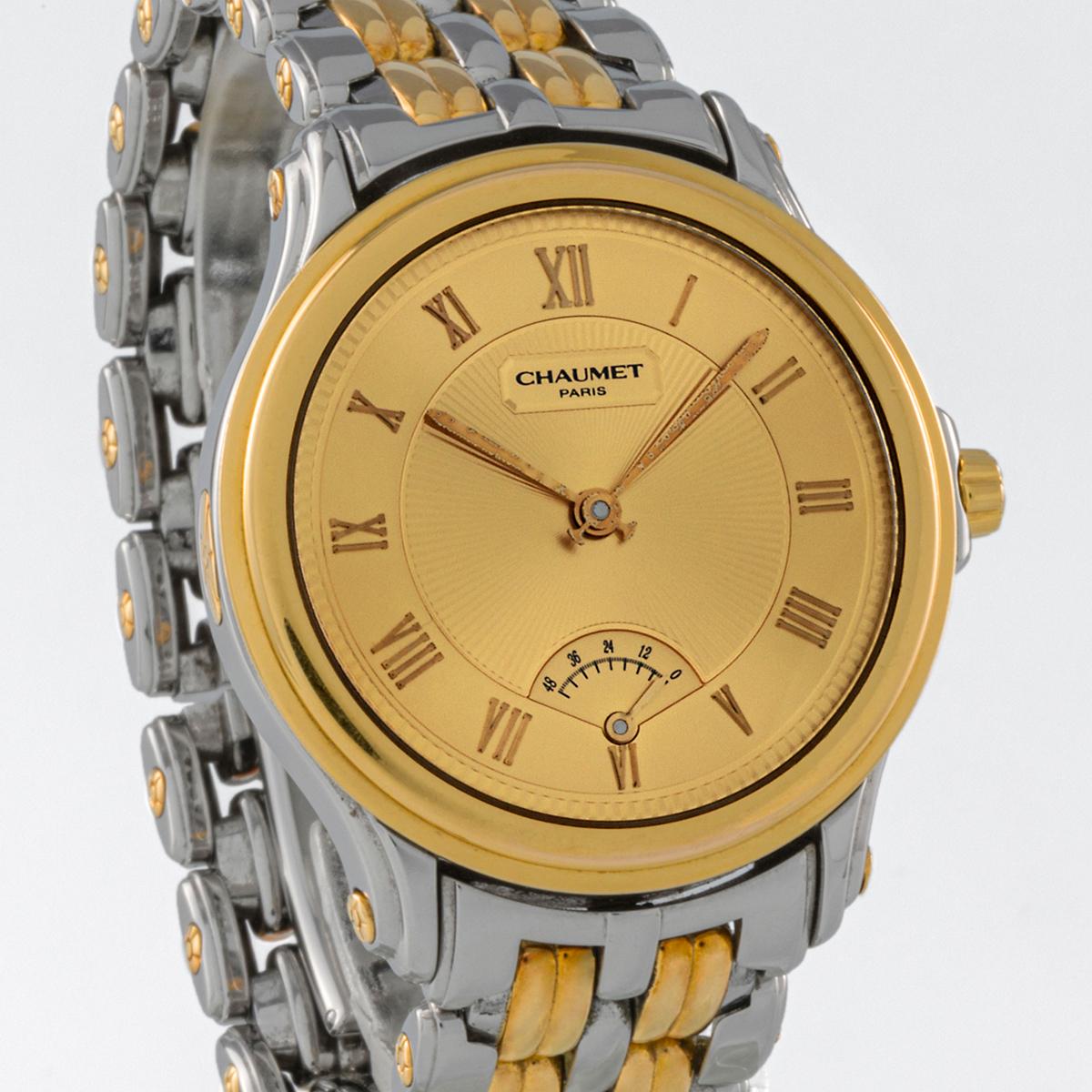 Chaumet Aquila steel and gold 35mm For Sale 8