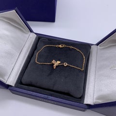 Chaumet Attrape-Moi Bee 18K Rose Gold Pink Opal Garnet Diamond Bracelet
