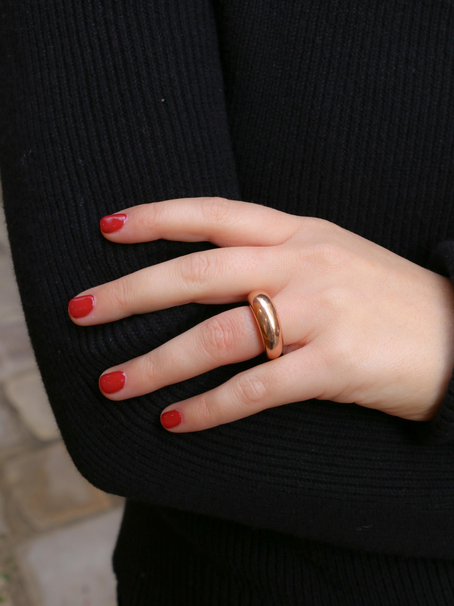 CHAUMET Bague Jonc Vintage en oder rose 6