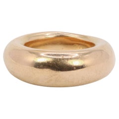 CHAUMET Bague jonc vintage en ou rose