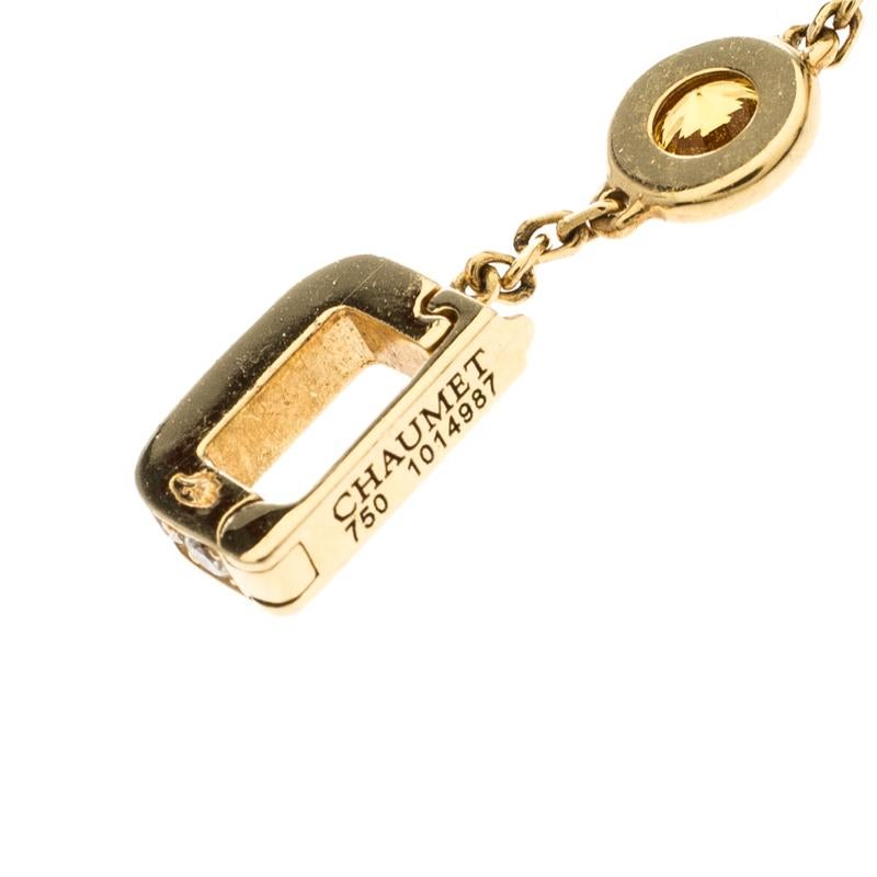 Chaumet Bee Catch Me if You Love Me Citrine Yellow Gold Charm In Good Condition In Dubai, Al Qouz 2