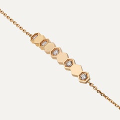 Chaumet Bee My Love 0.19 ct Diamond Rose Gold Bracelet With Box and Certificate