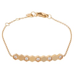 Chaumet Bee My Love 0.19 ct Diamond Rose Gold Bracelet With Box and Certificate