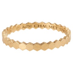 Chaumet Bee My Love 18K Yellow Gold Band Ring Size 57