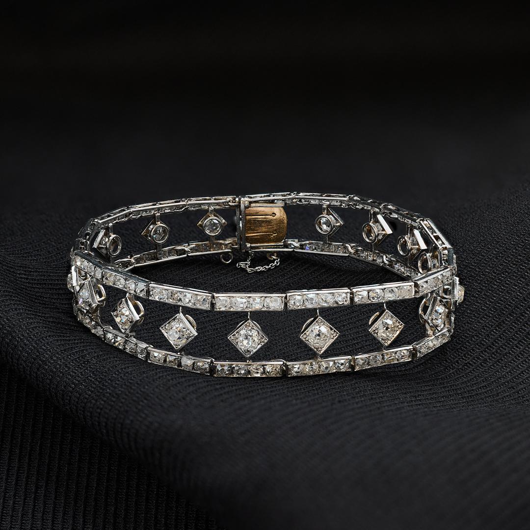 Pulsera de diamantes Chaumet Belle Epoque Talla antigua