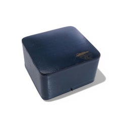 Chaumet Blue Leather Bracelet or Watch Box, Late 20th Century, UK