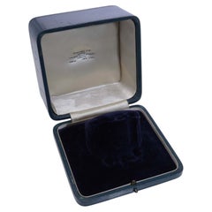 Chaumet Blue Leather Bracelet or Watch Box, Late 20th Century, UK