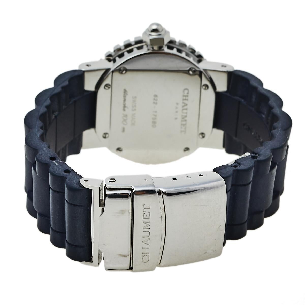 Chaumet Blue Stainless Steel Class One Quartz Women's Wristwatch 33 mm 1