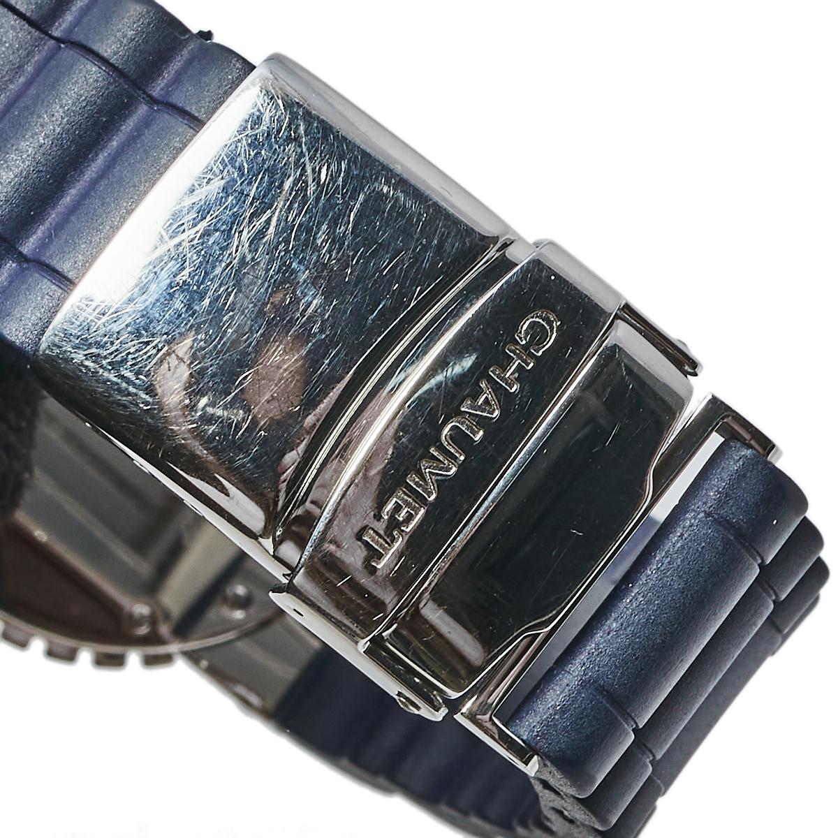 Chaumet Blue Stainless Steel Class One Quartz Women's Wristwatch 33 mm 4