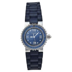 Chaumet Blue Stainless Steel Class One Quartz Women's Wristwatch 33 mm