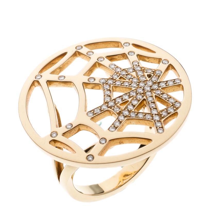 Contemporary Chaumet Catch Me If You Love Me Diamond 18K Yellow Gold Ring