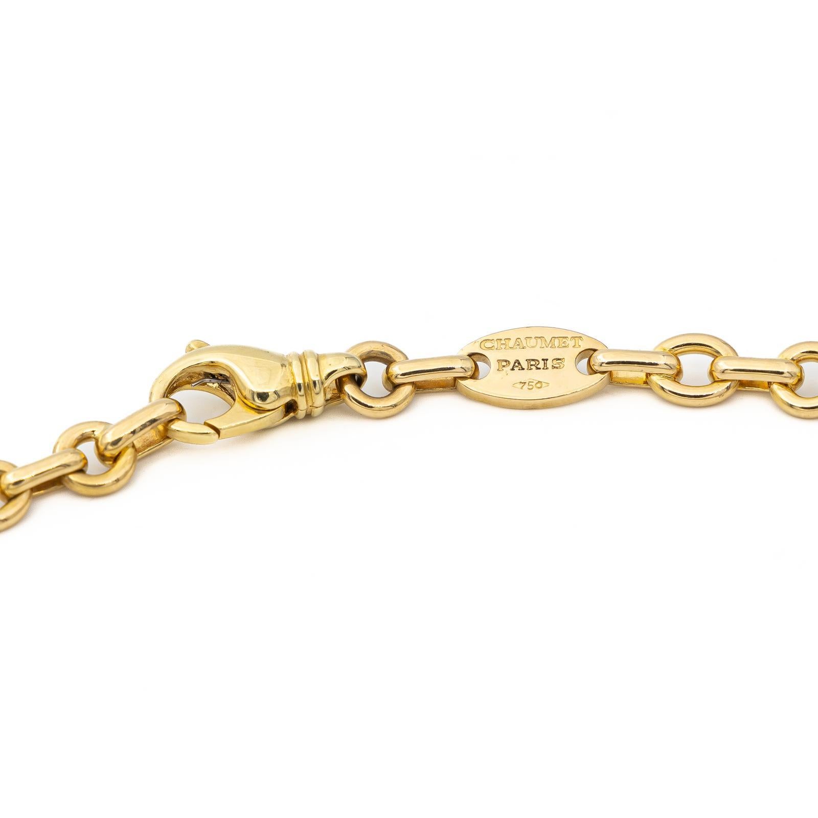 Women's Chaumet Chain Necklace Yellow Gold For Sale