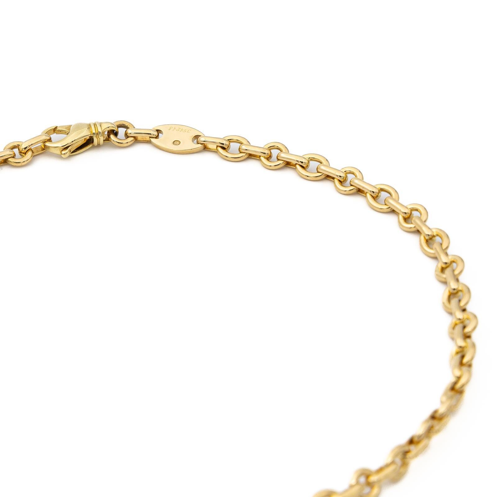 Chaumet Chain Necklace Yellow Gold For Sale 1