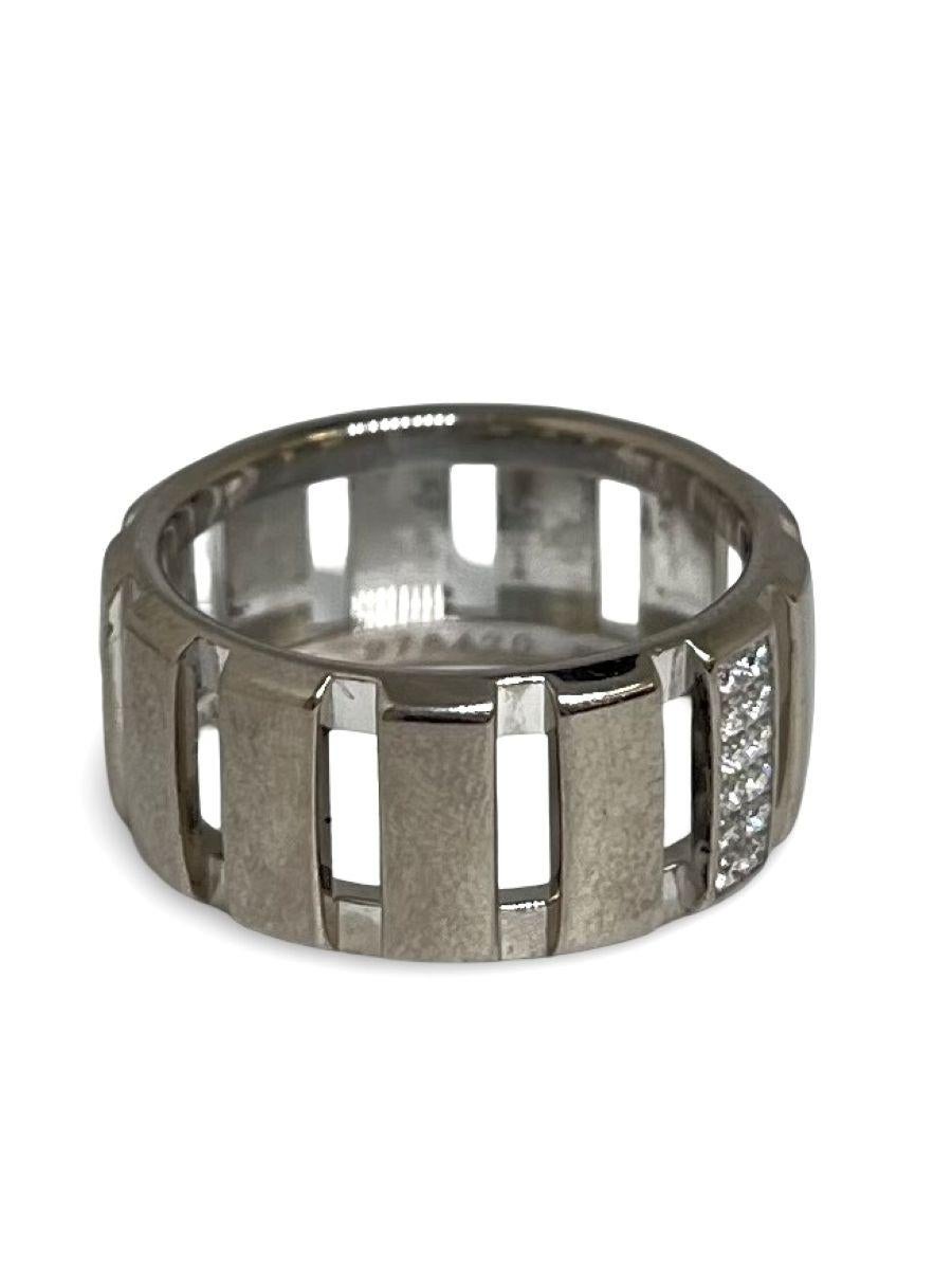 Anello Chaumet Class One in oro bianco e diamanti In condizioni ottime in vendita a PARIS, FR