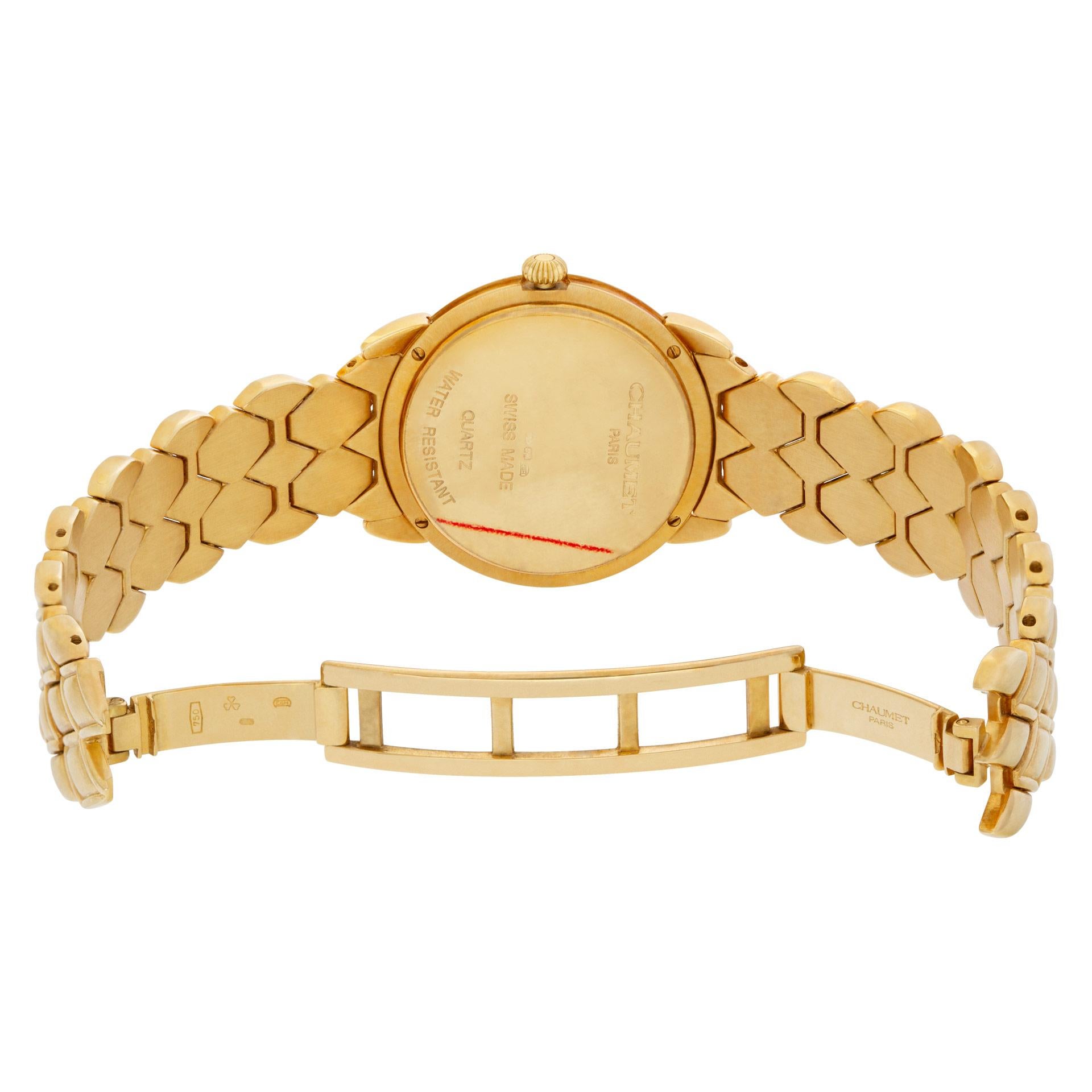 Chaumet Classic Watch in 18k Yellow Gold with Original Diamond Dial at ...