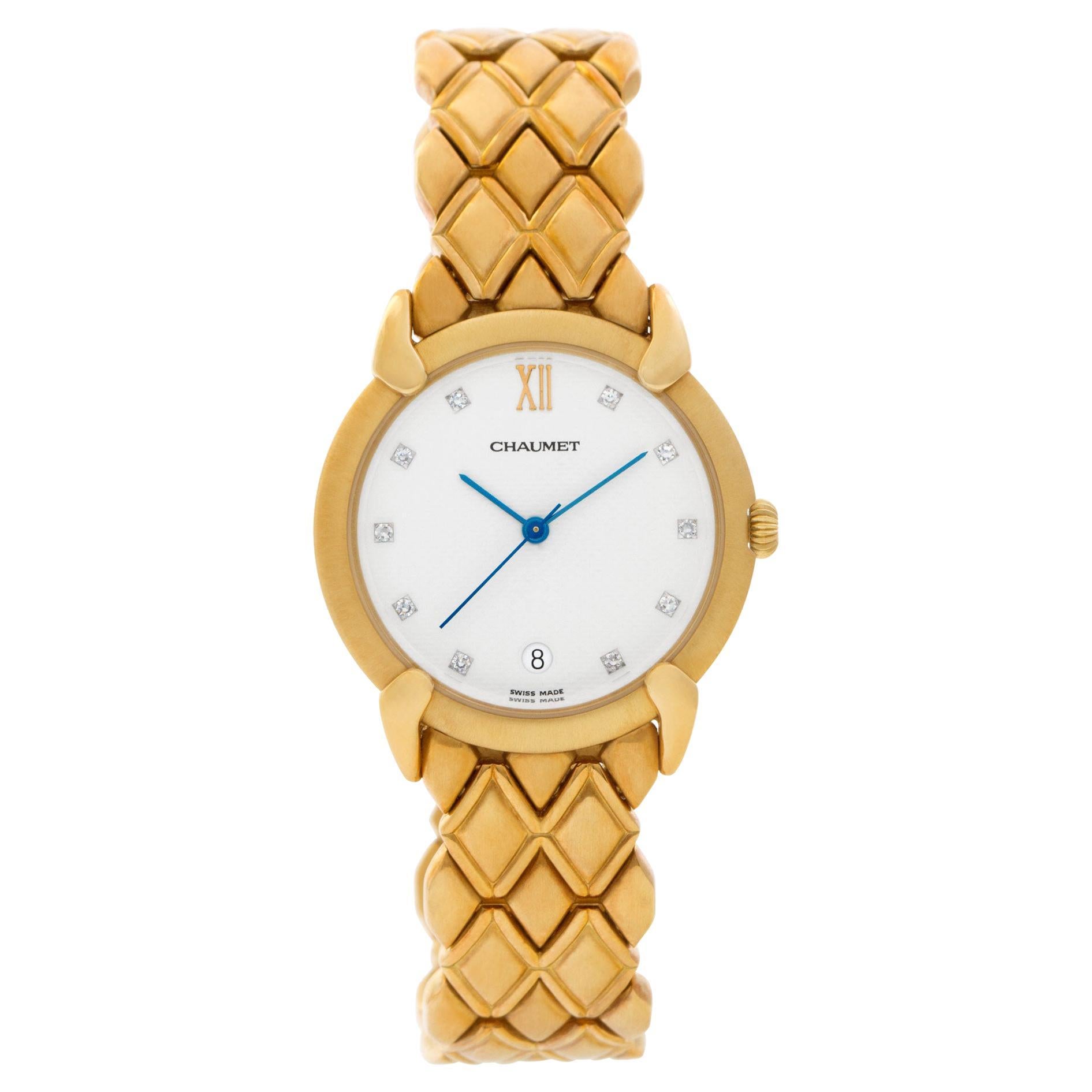Chaumet Classic Watch in 18k Yellow Gold with Original Diamond Dial