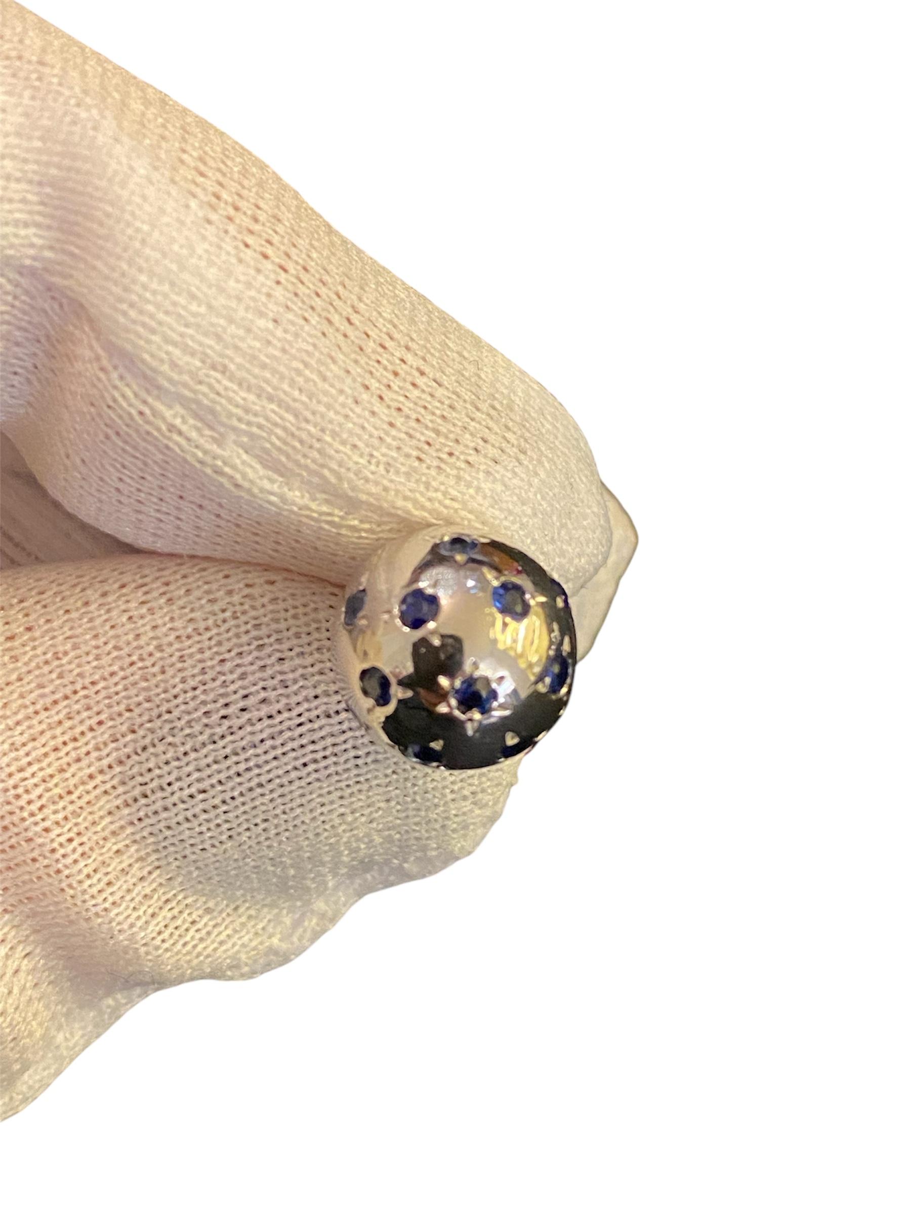 Gemelli Chaumet in oro, rubini e zaffiri in vendita 2