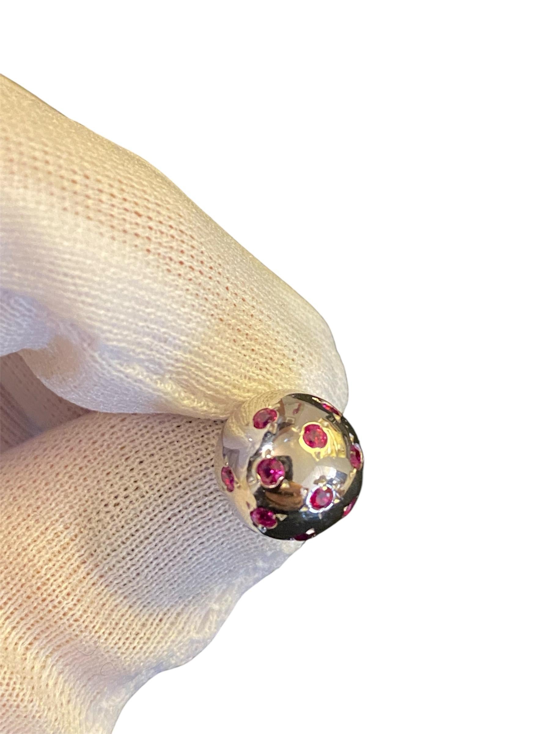 Gemelli Chaumet in oro, rubini e zaffiri in vendita 3