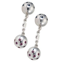 Chaumet Cufflinks in Gold, Rubies and Sapphires