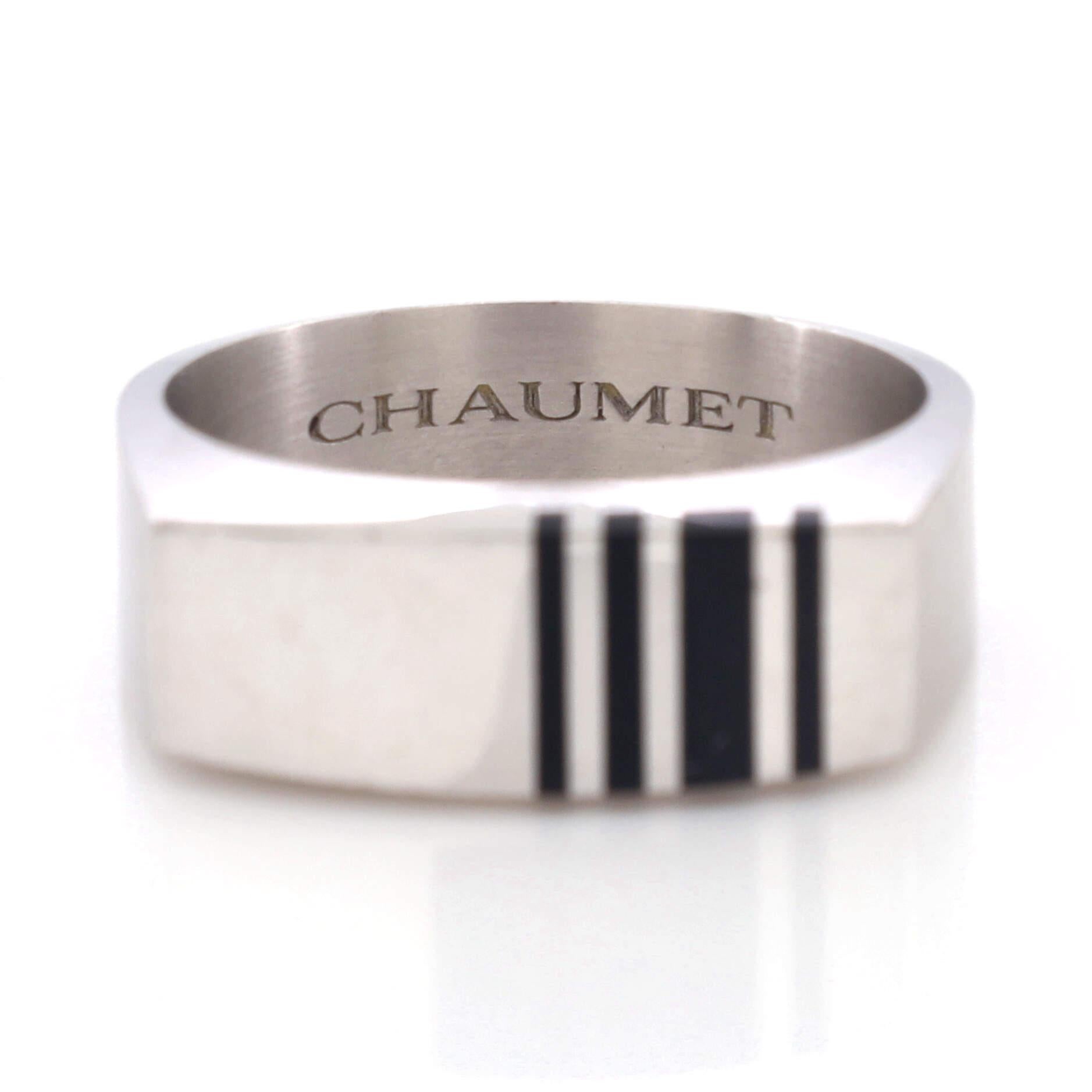 Chaumet Dandy Ring 18k White Gold In Good Condition In New York, NY